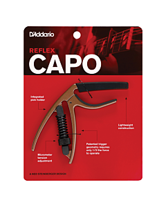 D'Addario Planet Waves Reflex Capo in Metallic Bronze