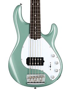 Sterling By Music Man StingRay5 5-String, Rosewood Fingerboard in Dorado Green