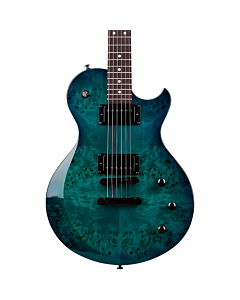 Schecter Solo-II Standard Electric Guitar in Ocean Blue Burst Burl
