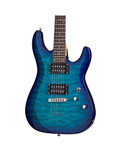 Schecter C-6 Plus Electric Guitar in Ocean Blue Burst
