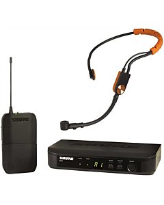 Shure Wireless Headworn Mic System BLX1 Tx; SM31FH Mic; BLX4 Rx Auto Setup 614-638MHz