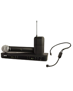 Shure Wireless Dual Mic System BLX1 Tx; PGA31 & BLX2PG58 Mic; BLX88 RX; Auto Setup 614-638MHz