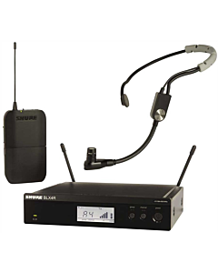 Shure Wireless 1/2R Headworn System BLX1 Tx; SM35 Mic; BLX4R Rx Auto Setup 662-686MHz