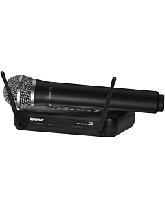 Shure Wireless Handheld Mic System SVX2 Tx w/PG 58 Mic SVX4 Rx Auto Setup: 558-570MHz