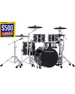 Roland VAD-507S V-Drums Acoustic Design Electronic Drum Kit with DW 3000 Series Hardware Bundle - $500 CASHBACK OFFER!