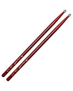 VATER PERCUSSION VATER VCR5AN LOS ANGELES 5A RED SPARKLE COLOUR WRAP NYLON TIP 1