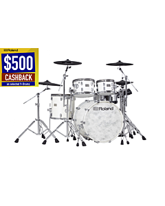 Roland VAD706 V-Drums Acoustic Design Electronic Kit Polar White - $500 CASHBACK OFFER!
