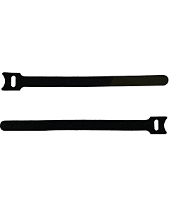 Event Lighting Velcro Tie Light Duty 12mm x 300mm 100 Pack  in Black